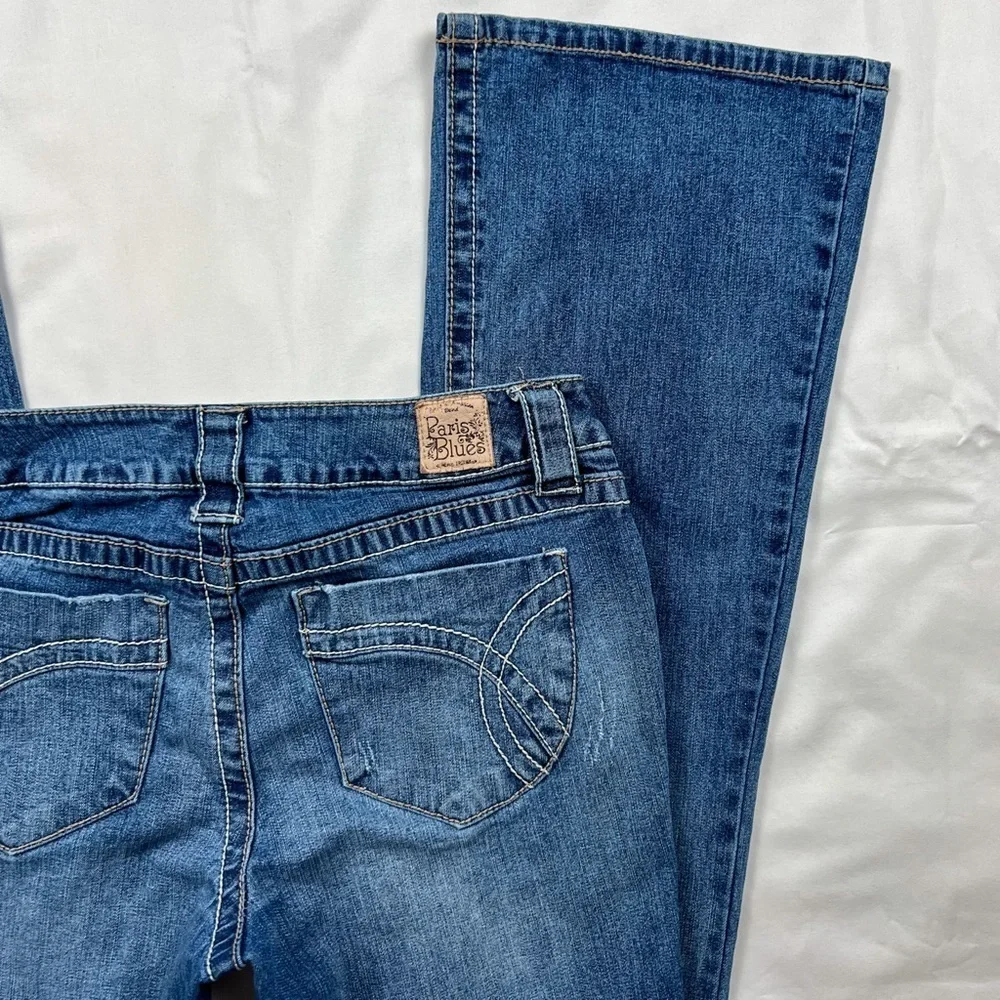 Y2K Paris Blues Low Rise Flare Jeans